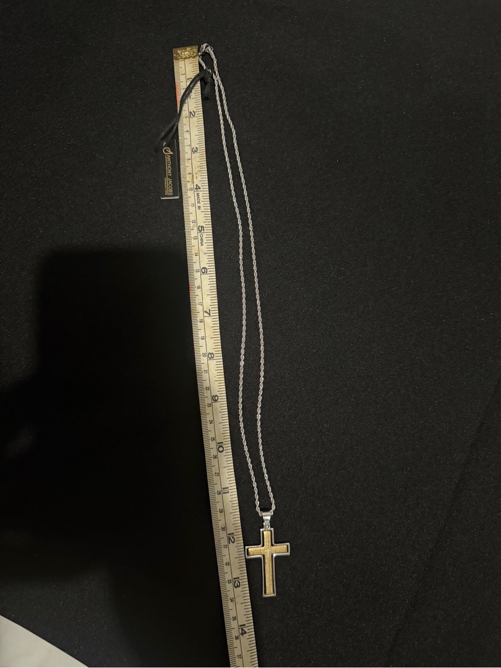 Gold-Tone Cross Pendant Necklace - Women Jewelry Sterling Silver Necklace
